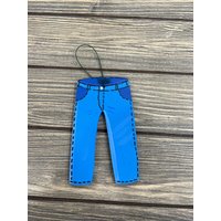 Jeanshose Tannenbaumschmuck Holz von GraciousGiggles