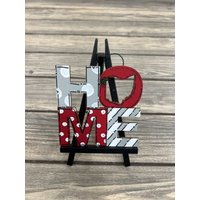 Ohio State Love Rot Grau Personalisierter Christbaumschmuck Holz Ohio State Love Rot Grau Personalisierter Christbaumschmuck Holz von GraciousGiggles