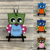 Personalisierte Handbemalte Holz Eule Baby Weihnachtsanhänger Erstes Weihnachten Personalisierte Handbemalte Holz Eule Baby Weihnachtsanhänger Erstes Weihnachten von GraciousGiggles