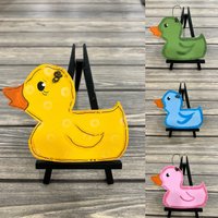 Personalisierte Handbemalte Holz Gummiente 1.weihnachten Baby Ornament Personalisierte Handbemalte Holz Gummiente 1.weihnachten Baby Ornament von GraciousGiggles