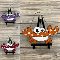 Personalisierte Krabbe Ornament - Ihr Name Weihnachten Handbemaltes Holz Personalisierte Krabbe Ornament - Ihr Name Weihnachten Handbemaltes Holz von GraciousGiggles