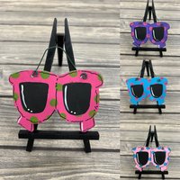 Personalisierte Sonnenbrille Aus Holz Polka Dot Buntes Helles Sommer Baum Ornament - Ihr Name Weihnachtsfeiertag Handbemaltes von GraciousGiggles