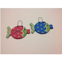 Personalisierter Handgemalter Punkt Fisch Holz Weihnachtsschmuck Initiale Name Mehrere Farben Personalisierter Handgemalter Punkt Fisch Holz Weihnachtsschmuck Initiale Name Mehrere Farben von GraciousGiggles