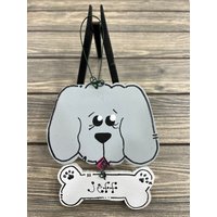 Personalisierter Hund Mit Knochen Winter Baumschmuck - Ihr Name Weihnachtsfeiertag Handbemaltes Holz Verschiedene Farben Zur Auswahl Personalisierter Hund Mit Knochen Winter Baumschmuck - Ihr Name Weihnachtsfeiertag Handbemaltes Holz Verschiedene Farben Zur Auswahl von GraciousGiggles