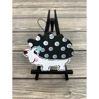 Personalisierter Pünktchen Igel Aus Holz - Christbaumschmuck Baby Mädchen Und Junge Kinder Handbemalt von GraciousGiggles