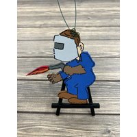 Schweißer Personalisierter Christbaumschmuck Holz Schweißer Personalisierter Christbaumschmuck Holz von GraciousGiggles