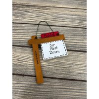 Unser Erstes Haus Neues Zum Verkauf Personalisierter Christbaumschmuck Holz von GraciousGiggles