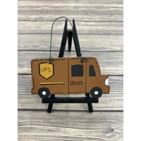 Ups Briefträger Paketzustellung Post Service Personalisiert Weihnachtsbaum Baumschmuck Holz Ups Briefträger Paketzustellung Post Service Personalisiert Weihnachtsbaum Baumschmuck Holz von GraciousGiggles