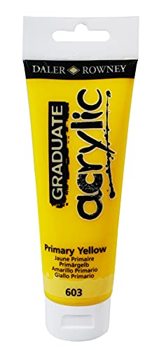 Graduate Acryl, 120 ml, Primärgelb von Daler Rowney