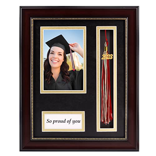 GraduatePro Abschluss Bilderrahmen 4x6 University Foto Frame Diplom Format Academica Abschlussfeier zum Hängen Keine Quaste von GraduatePro