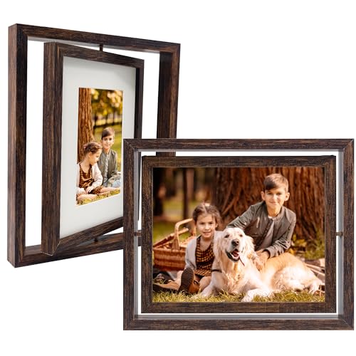 GraduationMall Drehbare Bilderrahmen 13x18 20x25 Rustikal Vertikale oder horizontale Anzeige Fotorahmen für die Familie Hochzeit Freunde 2er Set GraduationMall Drehbare Bilderrahmen 13x18 20x25 Rustikal Vertikale oder horizontale Anzeige Fotorahmen für die Familie Hochzeit Freunde 2er Set von GraduationMall