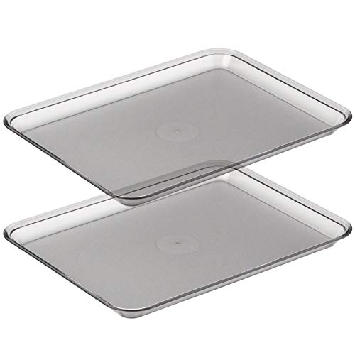 Graef 0000011 Tablett für Allesschneider, Kunststoff, 18 x 24 cm, transparent (2er Pack) von GRAEF.