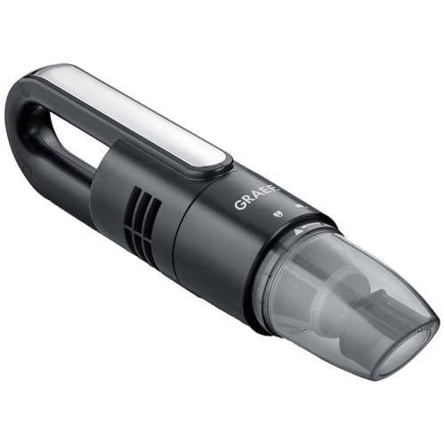 GRAEF. Akku-Krümelsauger KC502EU, herausnehmbares 2-Fach Filtersystem HEPA F6 x Nylon Filter, 7.4V Li-Ionen Akku, 2000mAh, beutellos, Schwarz von GRAEF.