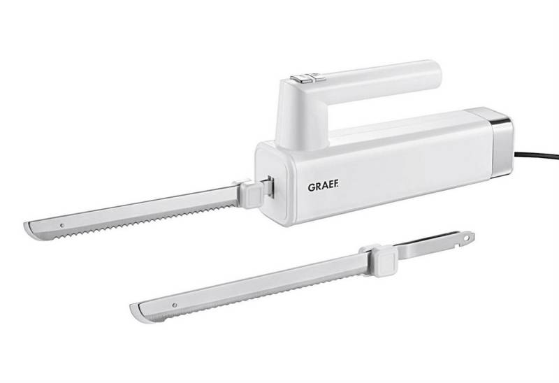 Graef Allzweckmesser GRAEF EK501 Elektromesser Tiefkühlklinge 150 W weiß, Küchenmesser, Kochmesser von Graef