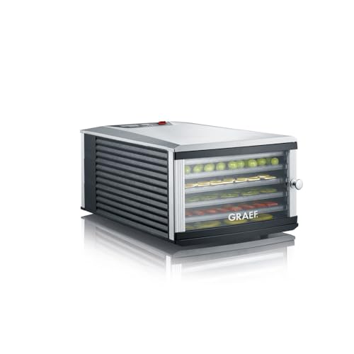 GRAEF. Dörrautomat DA506, 6 Einlegefächer, Dörrfläche: 0,65 m², 40-Stunden-Timer, Termperaturbereich 30 °C bis 70 °C von GRAEF.