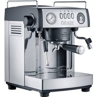 Graef ES902EU Espressomaschine mit Siebträger Edelstahl, Schwarz 2515W mit Milchaufschäumdüse von Graef
