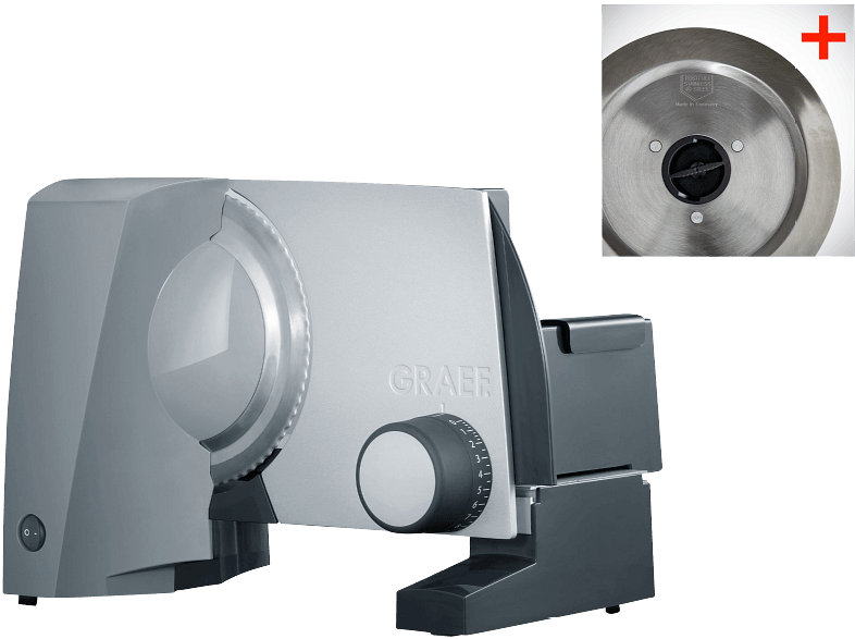Graef G 52 Twin Allesschneider Inkl. Kostenlosem Schinkenmesser Energiesparmotor B-Ware von Graef