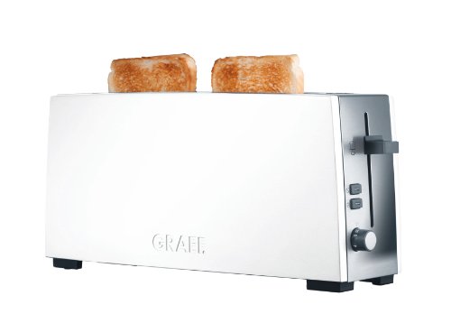 Graef Langschlitz-Toaster TO 91, Edelstahl, weiß von Graef