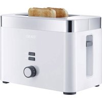 Graef TO61EU Toaster mit Brötchenaufsatz Weiß, Edelstahl von Graef