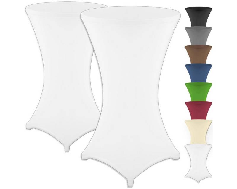Gräfenstayn Stehtischhusse 2er Set Stretchbezug Stehtisch Hussen, Elegante Stehtischhusse für Bistrotische von Gräfenstayn