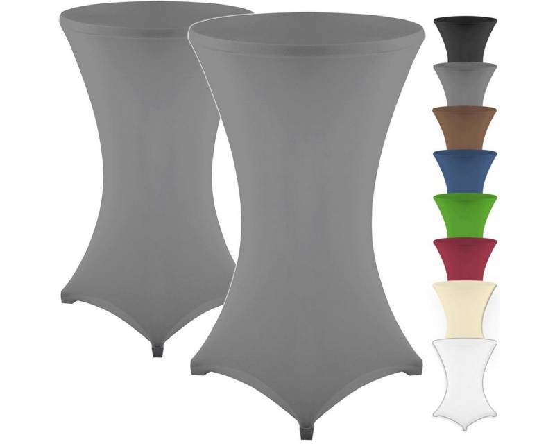 Gräfenstayn Stehtischhusse 2er Set Stretchbezug Stehtisch Hussen, Elegante Stehtischhusse für Bistrotische von Gräfenstayn