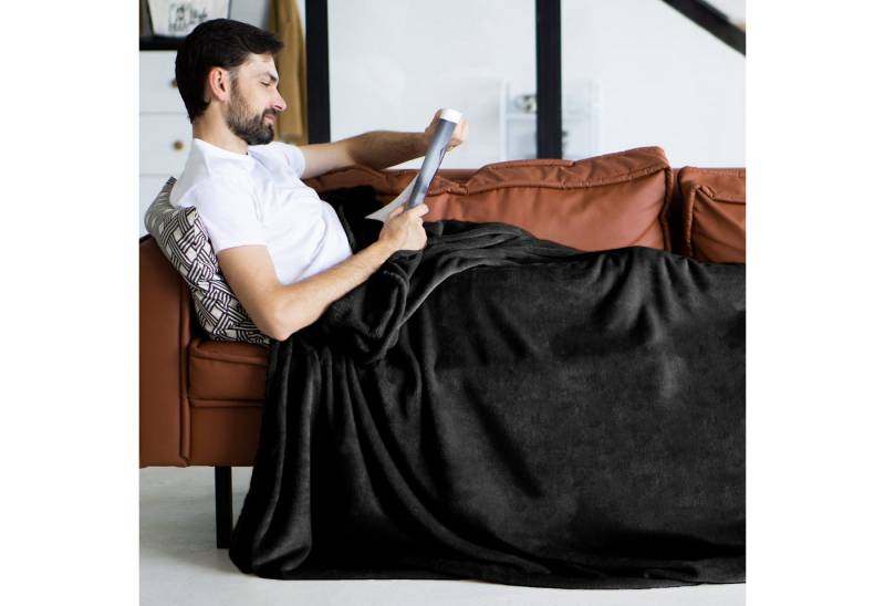 Wohndecke Kuscheldecke super weich & flauschig – warme Fleecedecke, Gräfenstayn, warme Wolldecke, Sofadecke & Tagesdecke - Überwurf Sofa, Couch von Gräfenstayn
