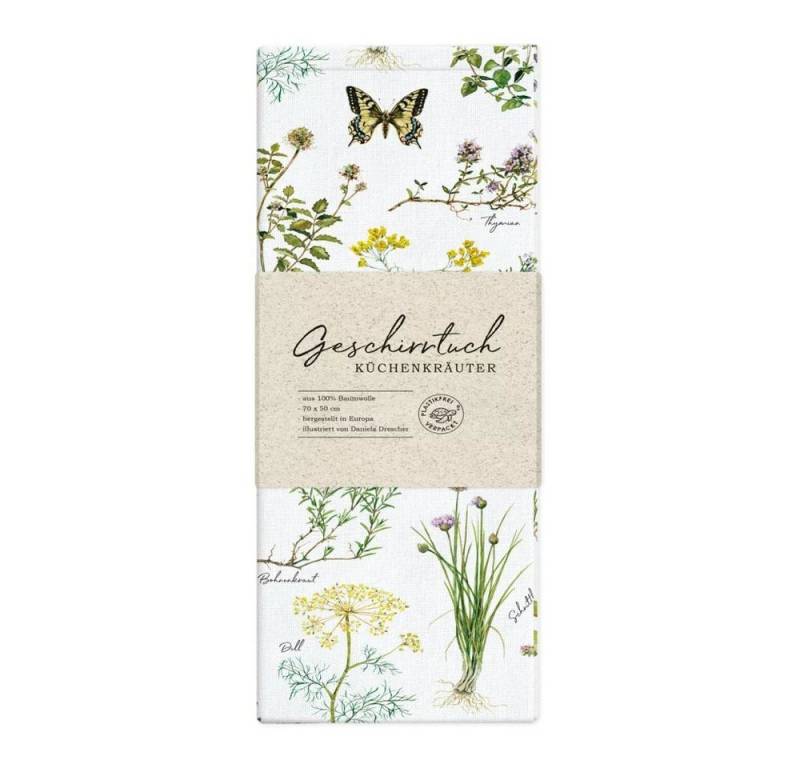 Grätz Verlag Geschirrtuch Geschirrtuch mit Motiv, 100% Baumwolle, (1 Tuch, 1x Geschirrtuch mit Motiv), 100% Baumwolle von Grätz Verlag