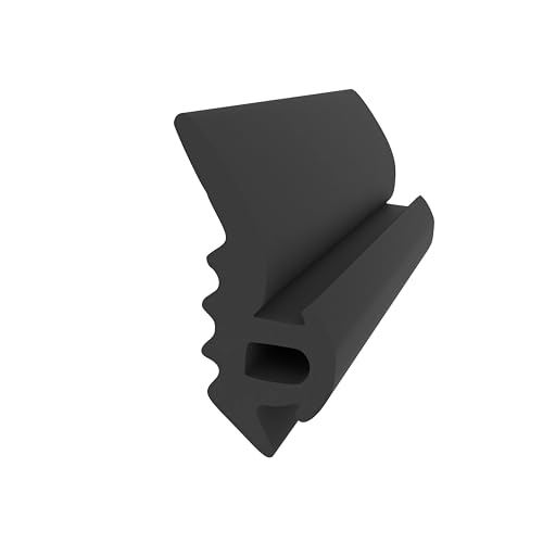 Anschlagdichtung für Fenster mit seitlichem Anschlag – Schwarz | 4 Meter | Gummidichtung | 14,5 mm Höhe | Fensterdichtung | Zugluft- & Schallschutz von Graf Dichtungen