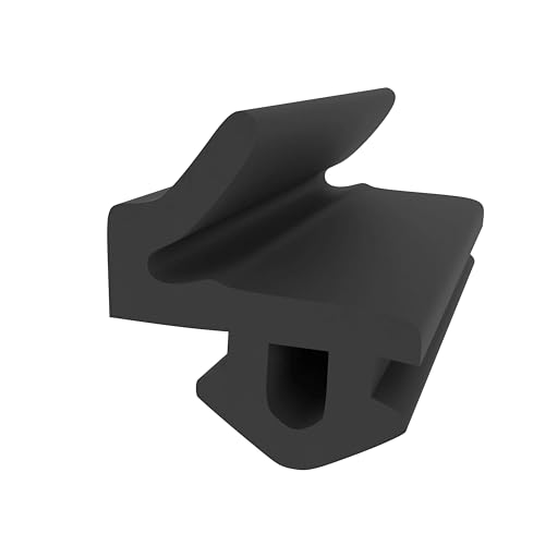 Anschlagdichtung mit Lippe für VEKA, Trocal oder Kömmerling Fenster - Schwarz - 10 Meter - Fensterdichtung - Gummidichtung - Dichtungsprofil - Zugluftschutz - Schallschutz von Graf Dichtungen