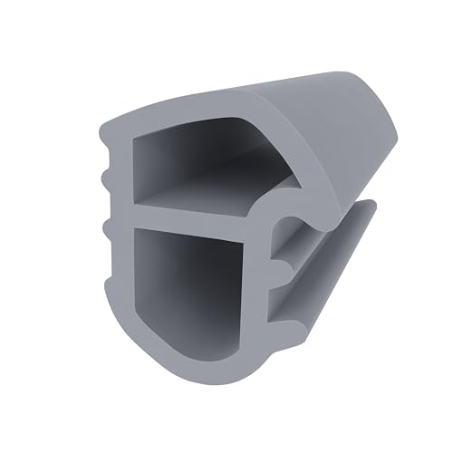 Stahlzargendichtung für Stahlrahmen – Grau | 10 Meter | 18 mm Höhe | Türdichtung mit senkrechter Nut | Gummiprofil für Metallzargen Stahlzargendichtung für Stahlrahmen – Grau | 10 Meter | 18 mm Höhe | Türdichtung mit senkrechter Nut | Gummiprofil für Metallzargen von Graf Dichtungen