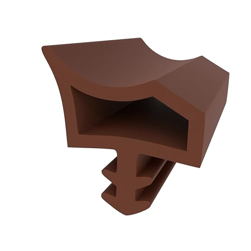 Türdichtung für Holztüren – Braun - 10 Meter - 12 mm Falzbreite - 4 mm Nutbreite - Gummidichtung - Holzzargendichtung - Zugluft- & Schallschutz Türdichtung für Holztüren – Braun - 10 Meter - 12 mm Falzbreite - 4 mm Nutbreite - Gummidichtung - Holzzargendichtung - Zugluft- & Schallschutz von Graf Dichtungen