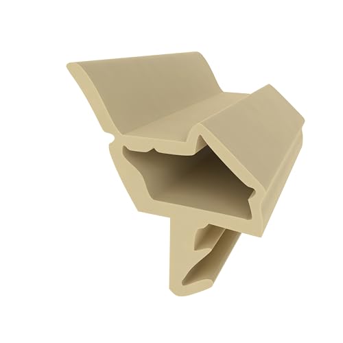 Türdichtung für Zimmertüren – Beige - 5 Meter - Gummidichtung - 3 mm Nutbreite - Holzzargendichtung - Zugluft- & Schallschutz von Graf Dichtungen