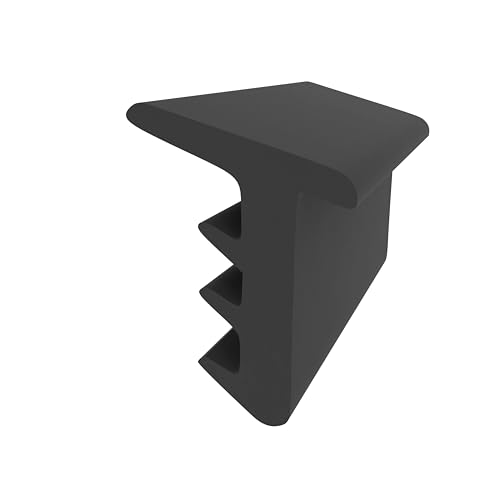 Verglasungsdichtung für Fenster – Schwarz | 10 Meter | 13 mm Höhe | Gummiprofil Fensterrahmen | Abdichtung Glasfalz | Fensterdichtung Kunststoff & Holz von Graf Dichtungen