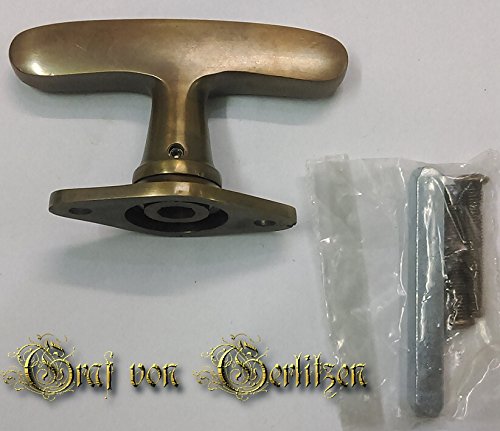 Graf von Gerlitzen Antik Messing Fenster Griff Fenstergriff Fensterolive F51A von Graf von Gerlitzen