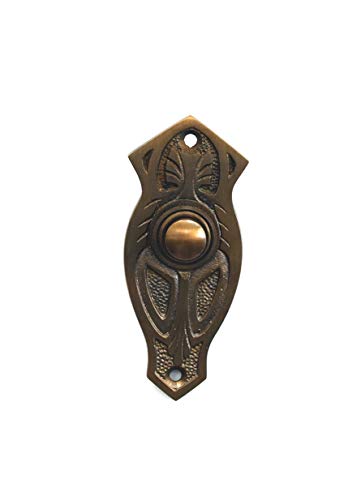Graf von Gerlitzen Antik Messing Tür Klingel 1 Türklingel Klingelschild Klingelplatte Jugendstil K66A von Graf von Gerlitzen