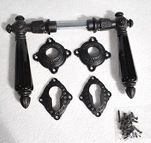 Graf von Gerlitzen Grafgriffe Antik Eisen Porzellan Tür Griff Griffe Türgriff Türgriffe Türbeschlag Türgriffsets Türklinken Türdrücker Türbeschläge PZ Rosetten V4-S von Graf von Gerlitzen