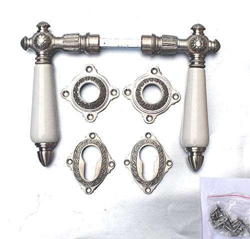 Graf von Gerlitzen Grafgriffe Volksgriffe Antik Messing Vernickelt Nickel Porzellan Tür Griff Griffe Türgriff Türgriffe Türbeschlag Türgriffsets Türklinken Türdrücker Türbeschläge PZ Rosetten V3 von Graf von Gerlitzen