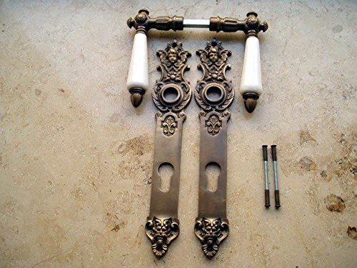 Graf von Gerlitzen Messing Haustürbeschlag Haustüre Antik PZ 92 Langschild Türdrücker HN-W++ von Graf von Gerlitzen