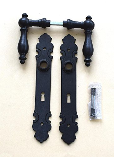 Graf von Gerlitzen Prunkgriffe Antik Eisen Alte Form Tür BB 72 Griffe Biedermeier Türgriffe Türbeschlag Türdrücker Türklinken Langschild S79-1E von Graf von Gerlitzen