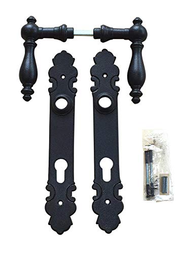 Graf von Gerlitzen Prunkgriffe Antik Eisen Alte Form Tür PZ 92 Haustüre Griffe Biedermeier Türgriffe Türbeschlag Türdrücker Türklinken Langschild S79-4E von Graf von Gerlitzen