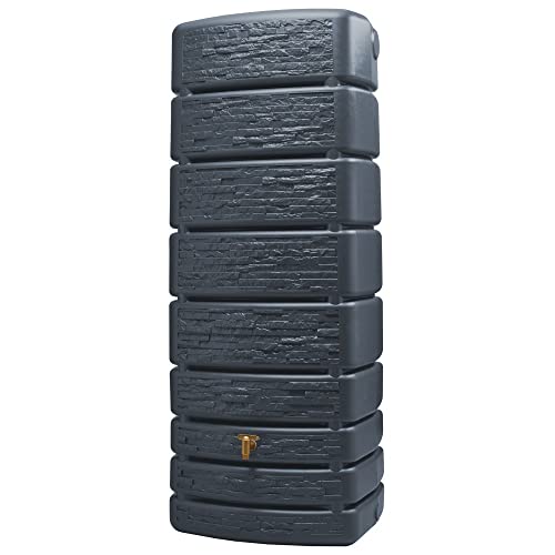 4rain® Wandtank Slim Stone Dekor graphite grey 500L von Graf