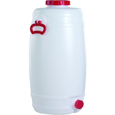 Fass 80 l H 623mm D 486mm weiß von Graf