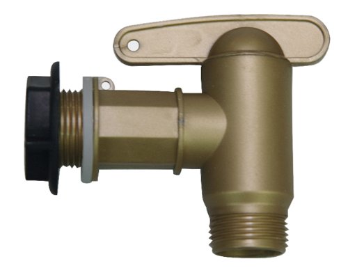 Garantia Aqua-Quick Kunststoffhahn-Set (Auslaufhahn), 4-teiliges Komplettset in Messingoptik - 504044 von Graf