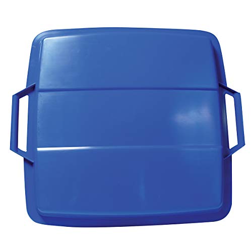Graf Deckel Mehrzweck-Behälter eckig 90 Liter blau von Graf