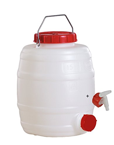 Graf Getränkefass Rund 15 Liter mit Auslaufhahn NW 10 von Graf