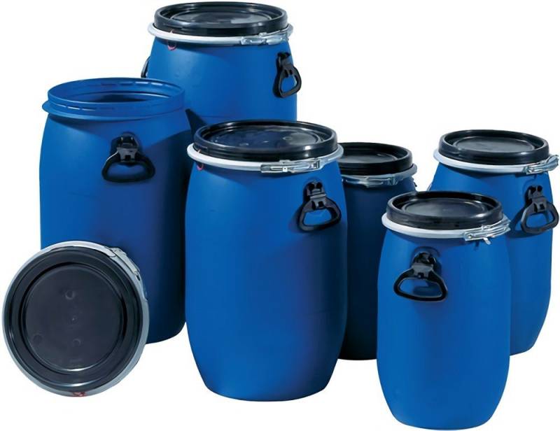 Graf Griff GRAF 824400 Weithalsfass 30 l Polyethylen blau 2 Tragegriffe Einfüll von Graf