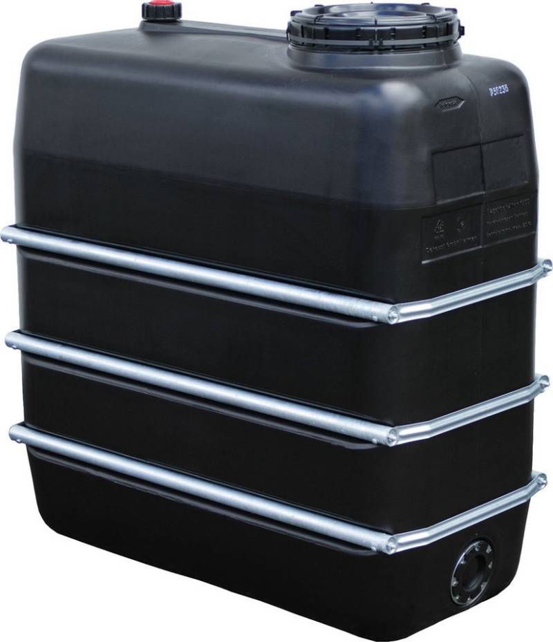 Graf Regentonne Raumspartank 1500 Liter schwarz aus lebensmittelechten PE von Graf