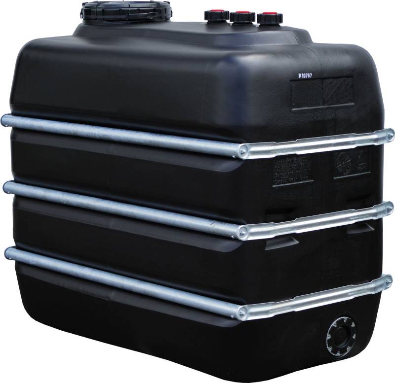 Graf Regentonne Raumspartank 2500 Liter schwarz aus lebensmittelechten PE von Graf