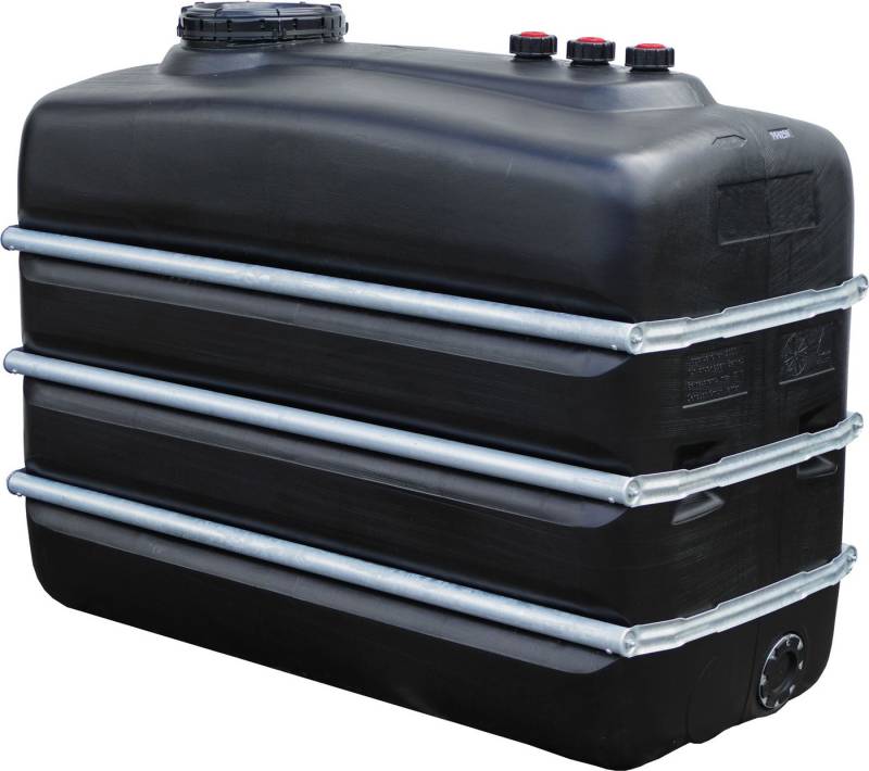 Graf Regentonne Raumspartank 3000 Liter schwarz aus lebensmittelechten PE von Graf