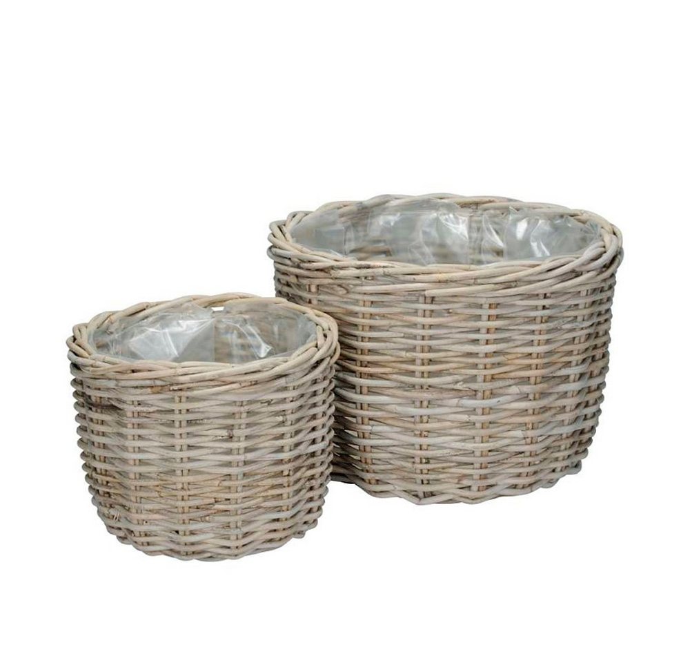Grafelstein Blumentopf 2tlg. Pflanzkorb COUNTRY aus Rattan grau beige Pflanzschale Kooboo Lan Grafelstein Blumentopf 2tlg. Pflanzkorb COUNTRY aus Rattan grau beige Pflanzschale Kooboo Lan von Grafelstein